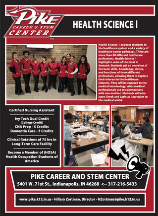Pike Career and Technical Education Flyer for the Pike Open House - Health Science l (1 of 24 Flyers)