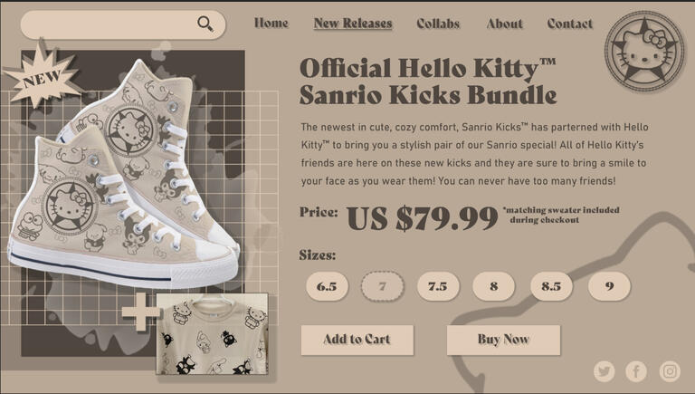 Graphic Design Assignment #1 - Website Landing Page